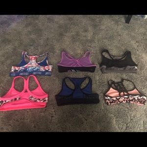 6 Justice cheer bras